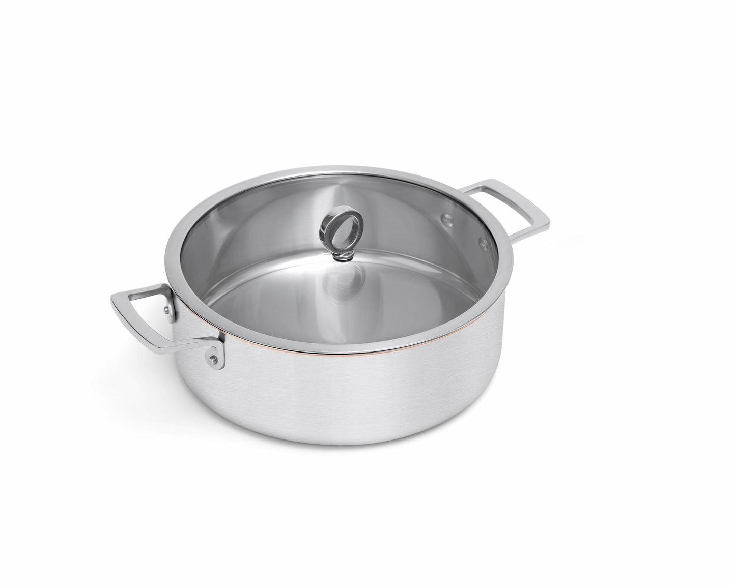 Sauteuse avec un noyau en cuivre