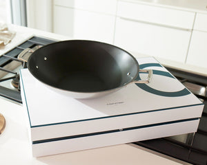 Wok avec un noyau en cuivre 36cm